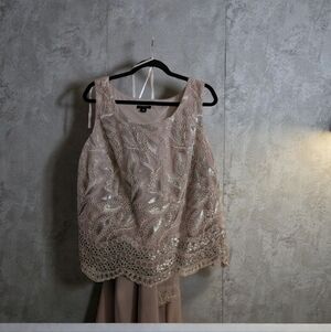 Women's Elegant Le Bos 3-Piece Embroidered Sequin  Pant Set, 18